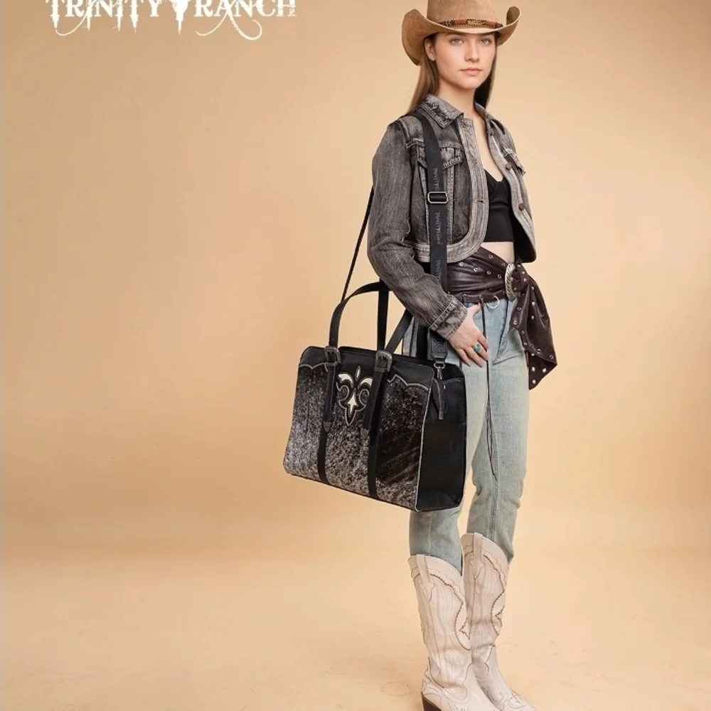 Trinity Ranch Genuine Cowhide Ccw Tote - Picture 7 of 13